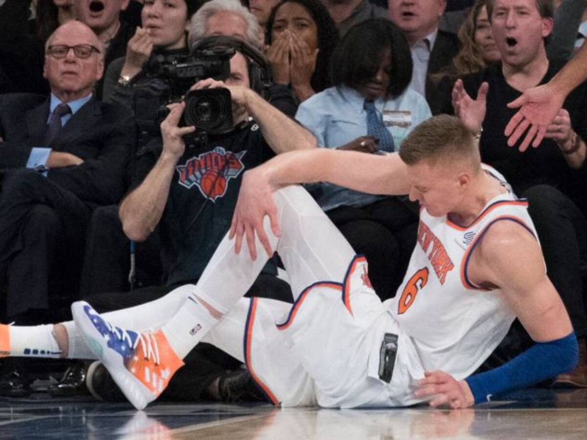 Porzingis se rompe la rodilla y dice adiós a la temporada