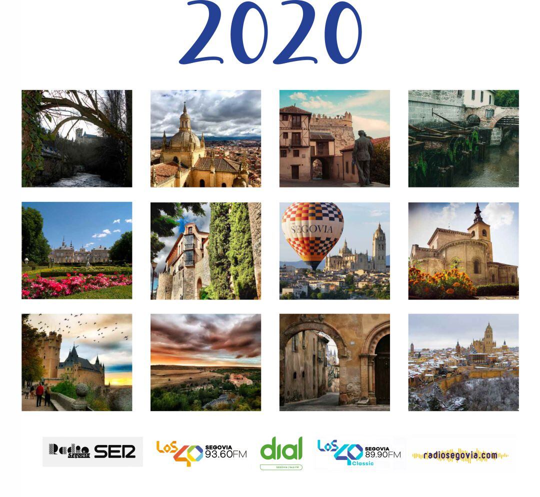 Portada del calendario 2020 de Radio Segovia