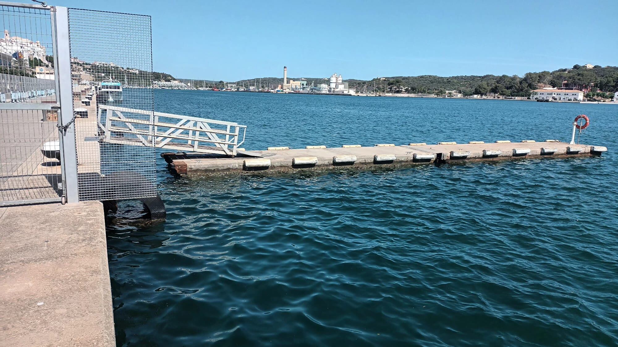 Zona del port de Maó on s'ha trobat el cadàver