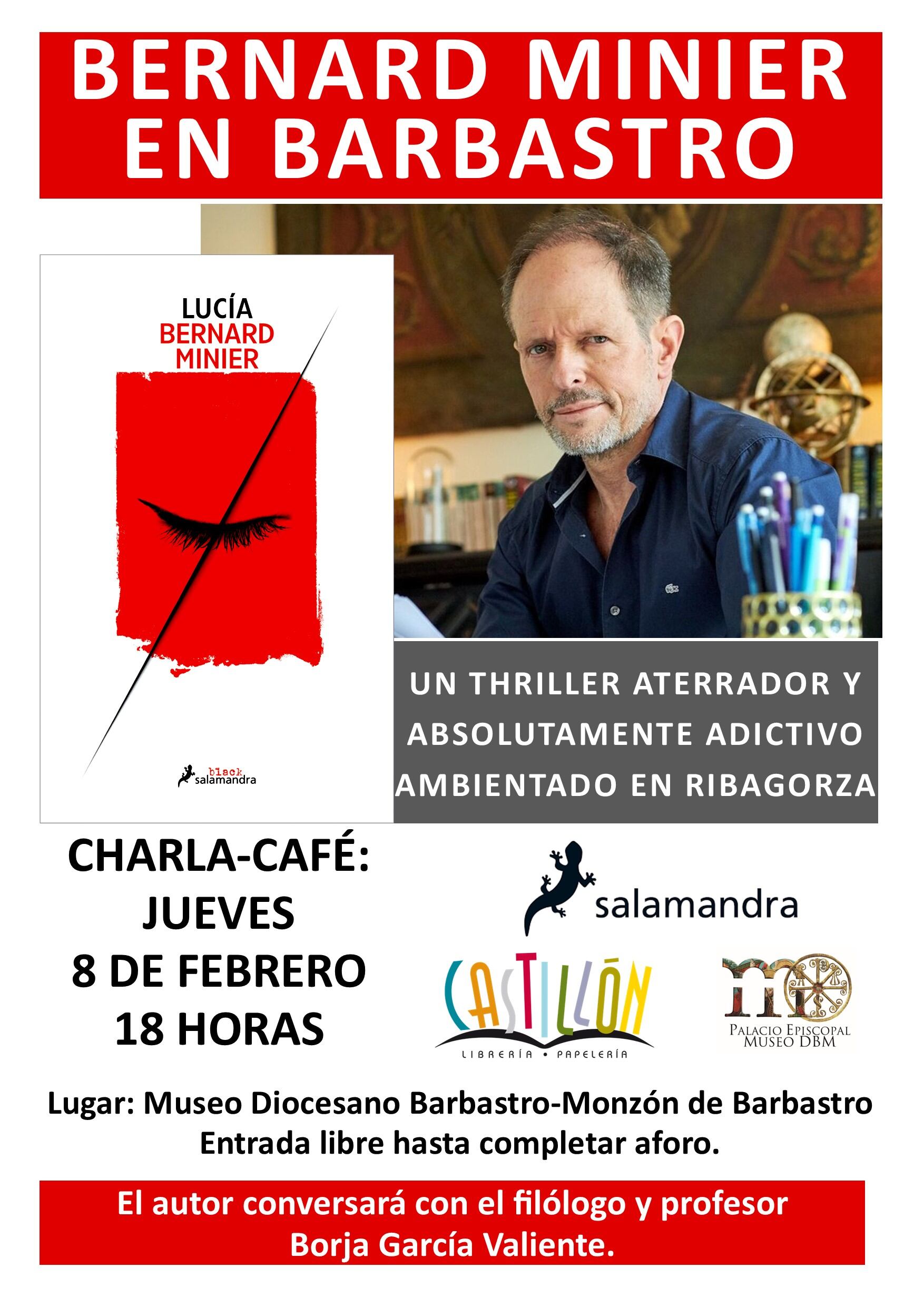 Bernard Minier en Barbastro