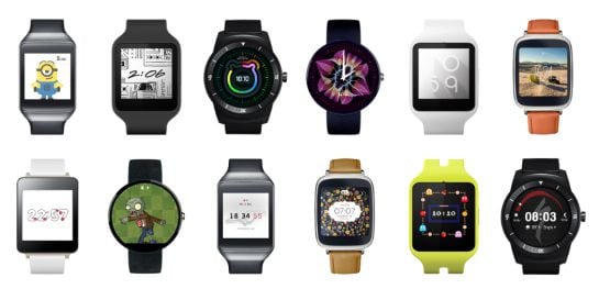 Selección de relojes inteligentes que utilizan ‘Android Wear’