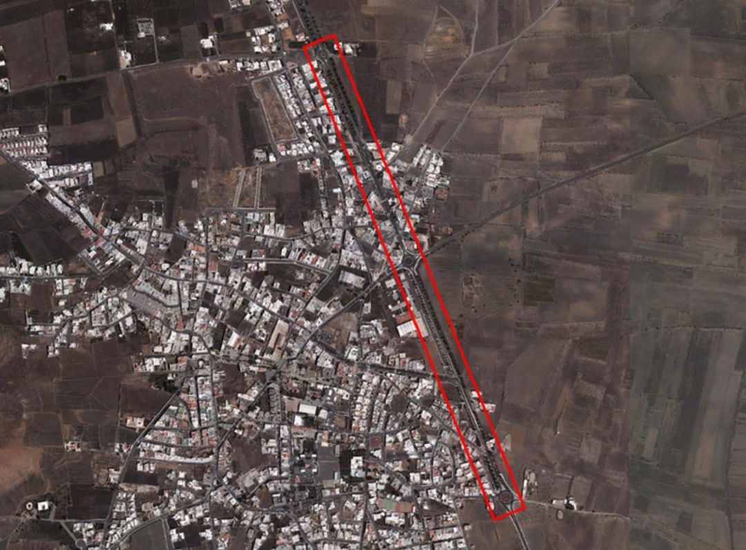 Zona de intervención de las obras.