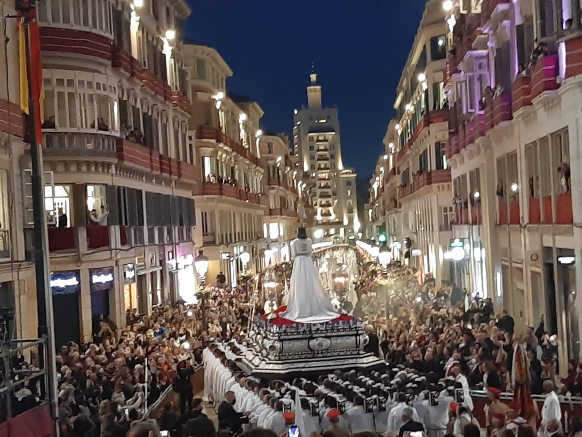 Nuestro Padre Jesús Cautivo en la calle Larios de Málaga