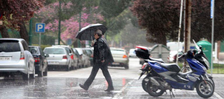 Imagen de tormentas en Valladolid