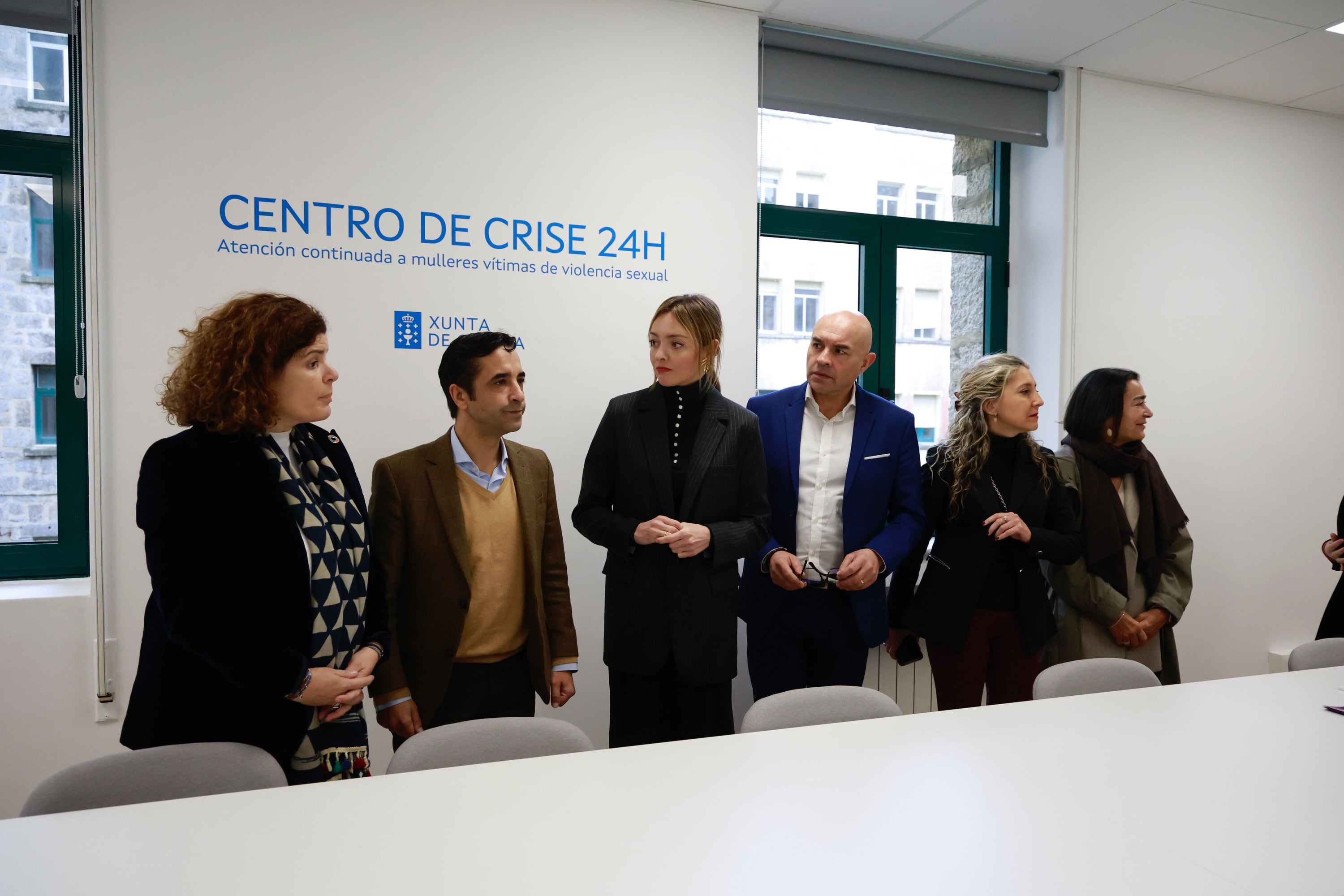 Fabiola García, en su visita al centro este sábado (foto: Xunta de Galicia)