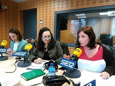 María Sánchez, Gloria Reguero y Pilar Vicente