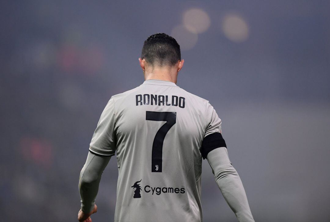 Ronaldo, durante el partido contra el Sassuolo