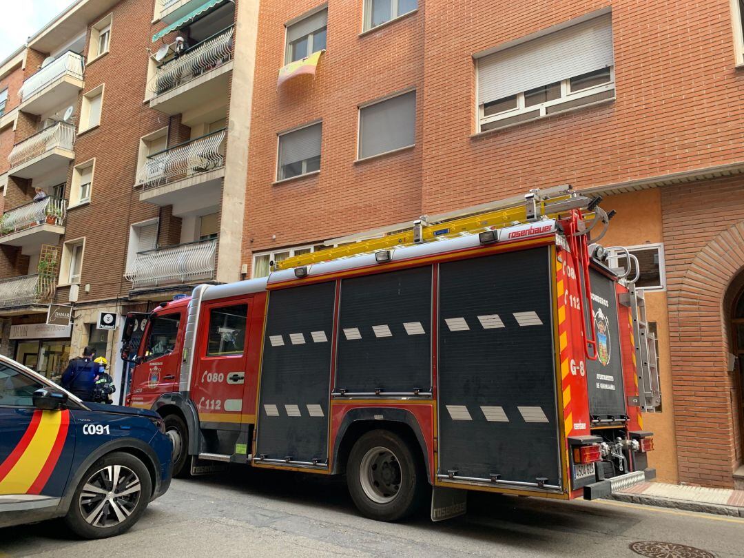 Bomberos acudiendo a la calle Argumosa