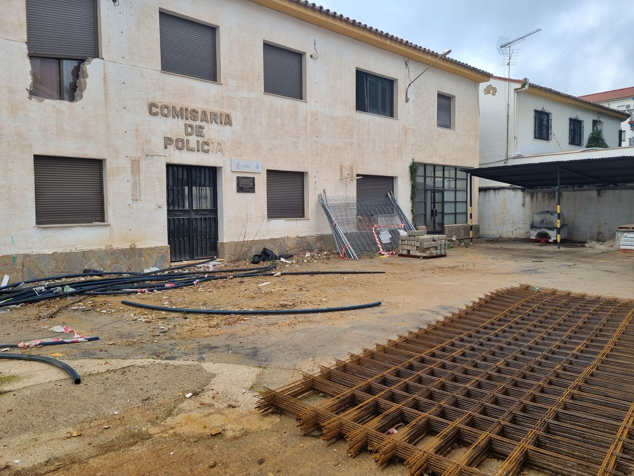 Las obras de la comisaría de Ronda están paralizadas desde hace más de dos años