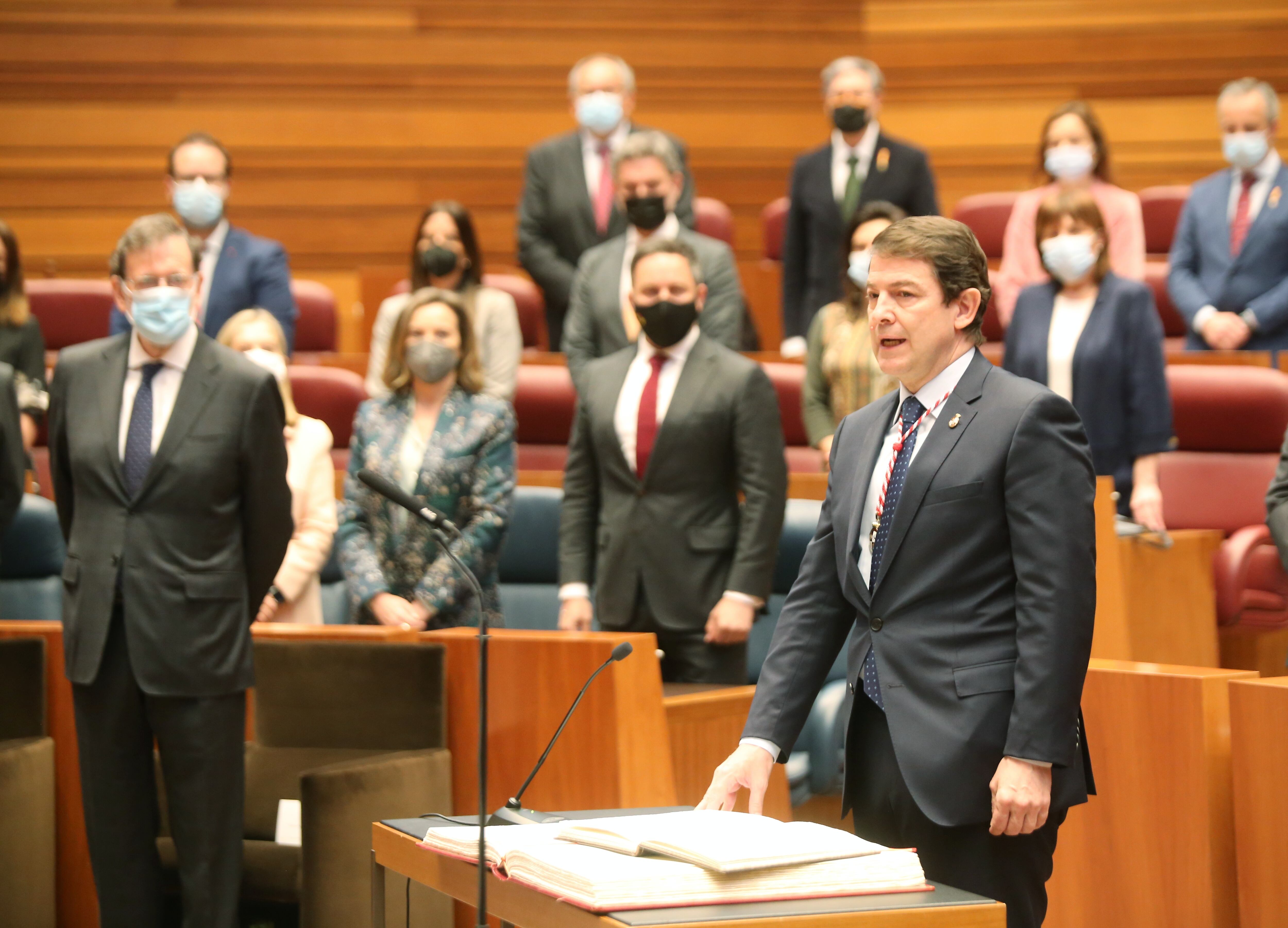 Toma de posesión de Alfonso Fernández Mañueco como presidente de la Junta de Castilla y León.