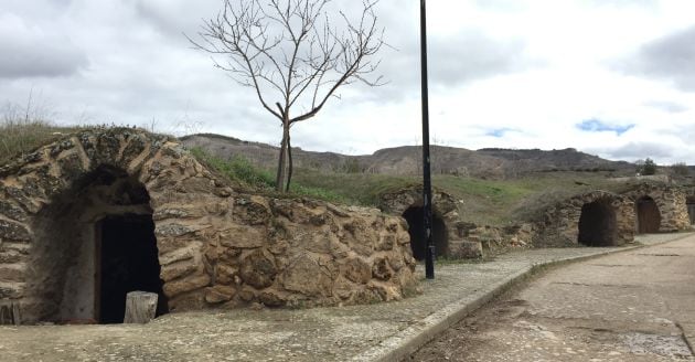 Cuevas del vino en Albalate de las Nogueras (Cuenca).