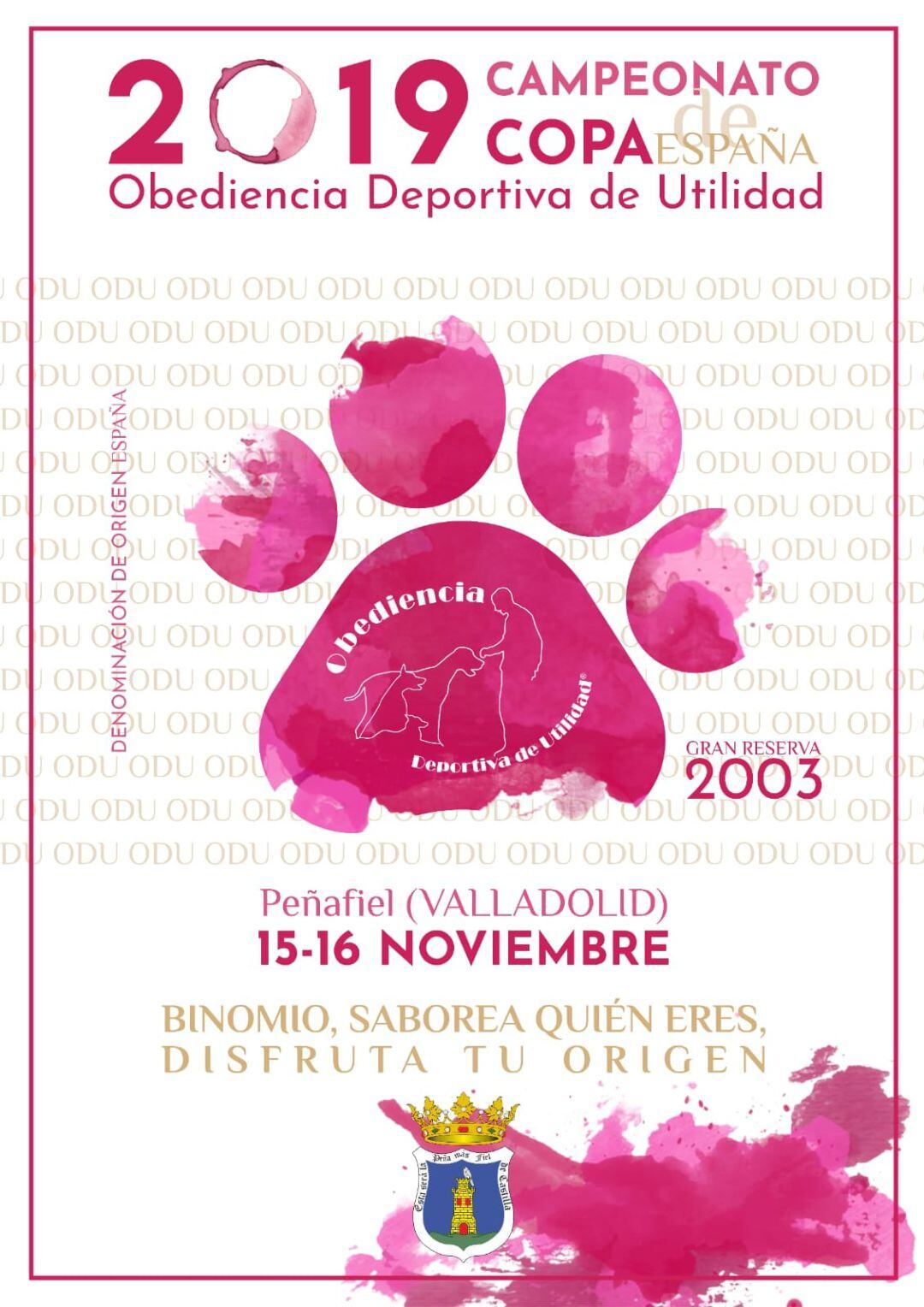 Cartel de promoción de la Copa de España en Peñafiel