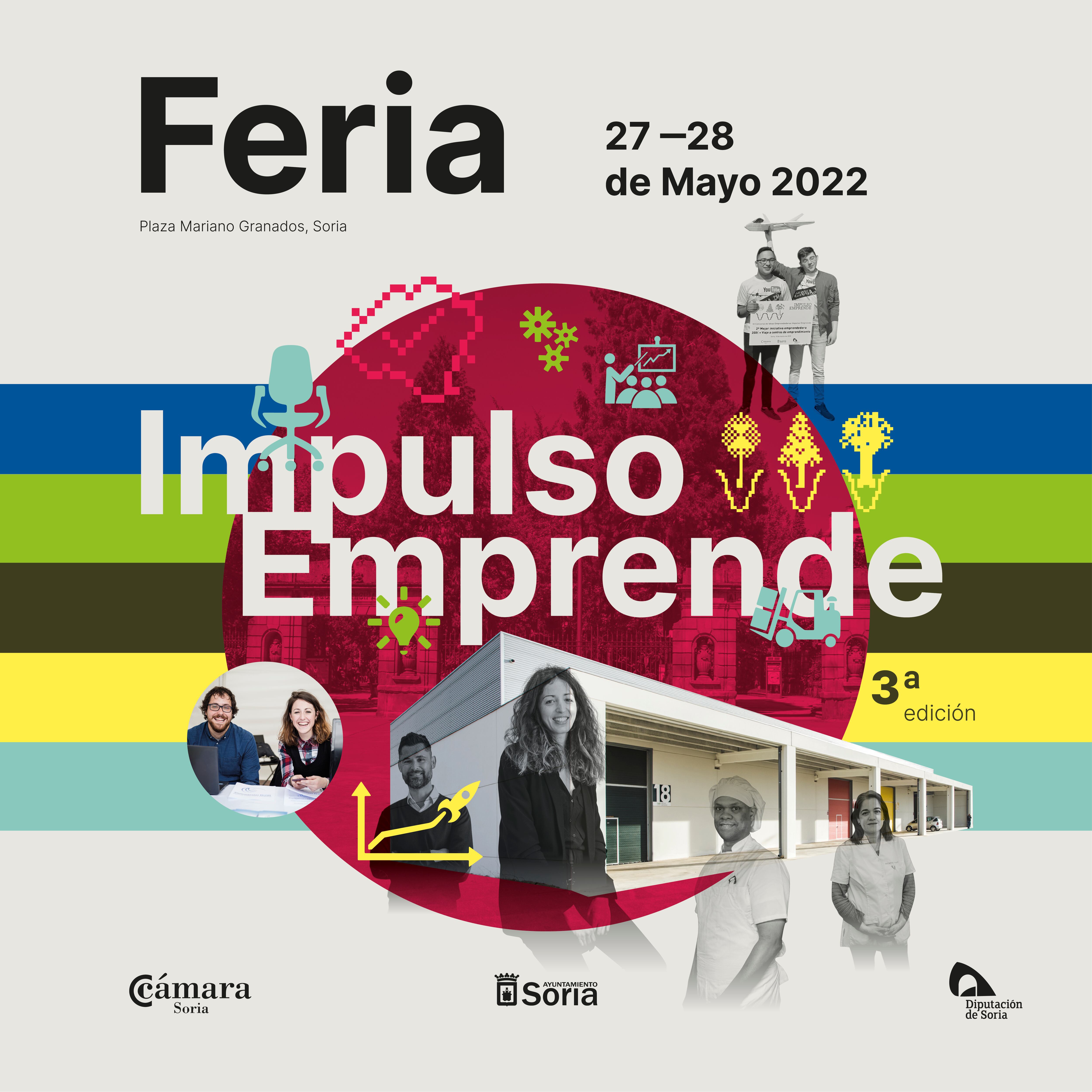 Cartel de la III Feria Impulso Emprende.