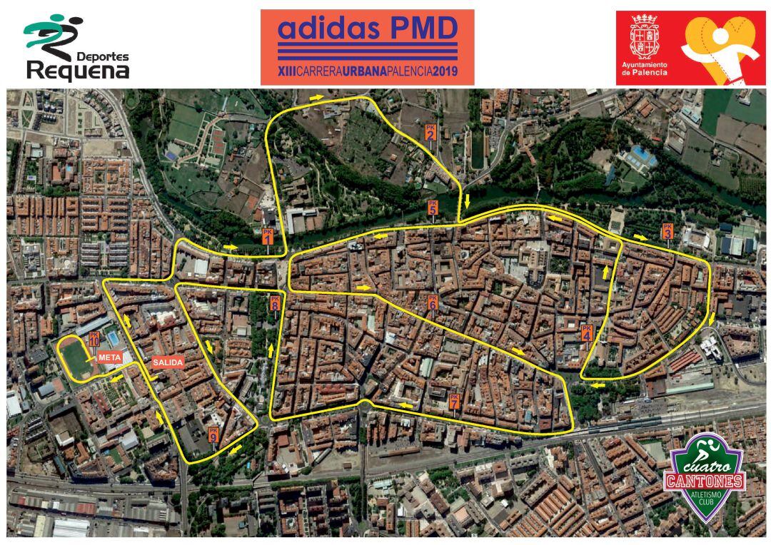 Circuito de la carrera que tendrá lugar en Palencia
