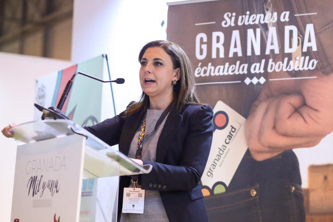 Raquel Ruz, concejala de Turismo de Granada, en Fitur 2019