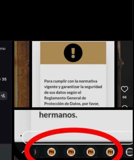 La Congregación de Mena rompe con la empresa que le gestionaba las redes tras una publicación que contenía pestañas de una web porno