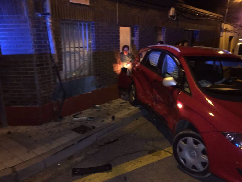 Imagen de uno de los coches implicados