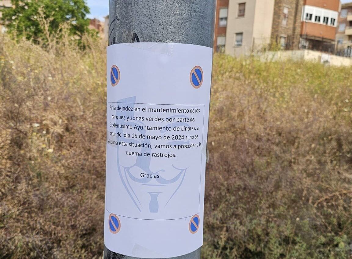 Mensaje anónimos en la barriada de la Estación de Almería.