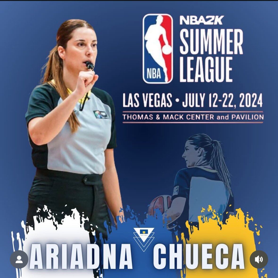 Ariadna estuvo recientemente en Las Vegas en el NBA2K25.