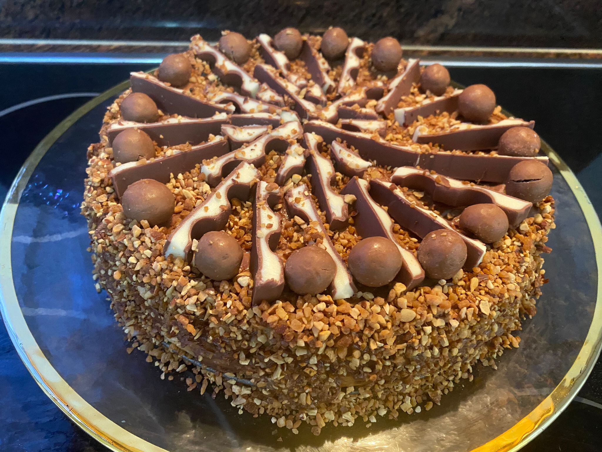 CHEESECAKE DE AVELLANAS, ALMENDRAS Y CHOCOLATE