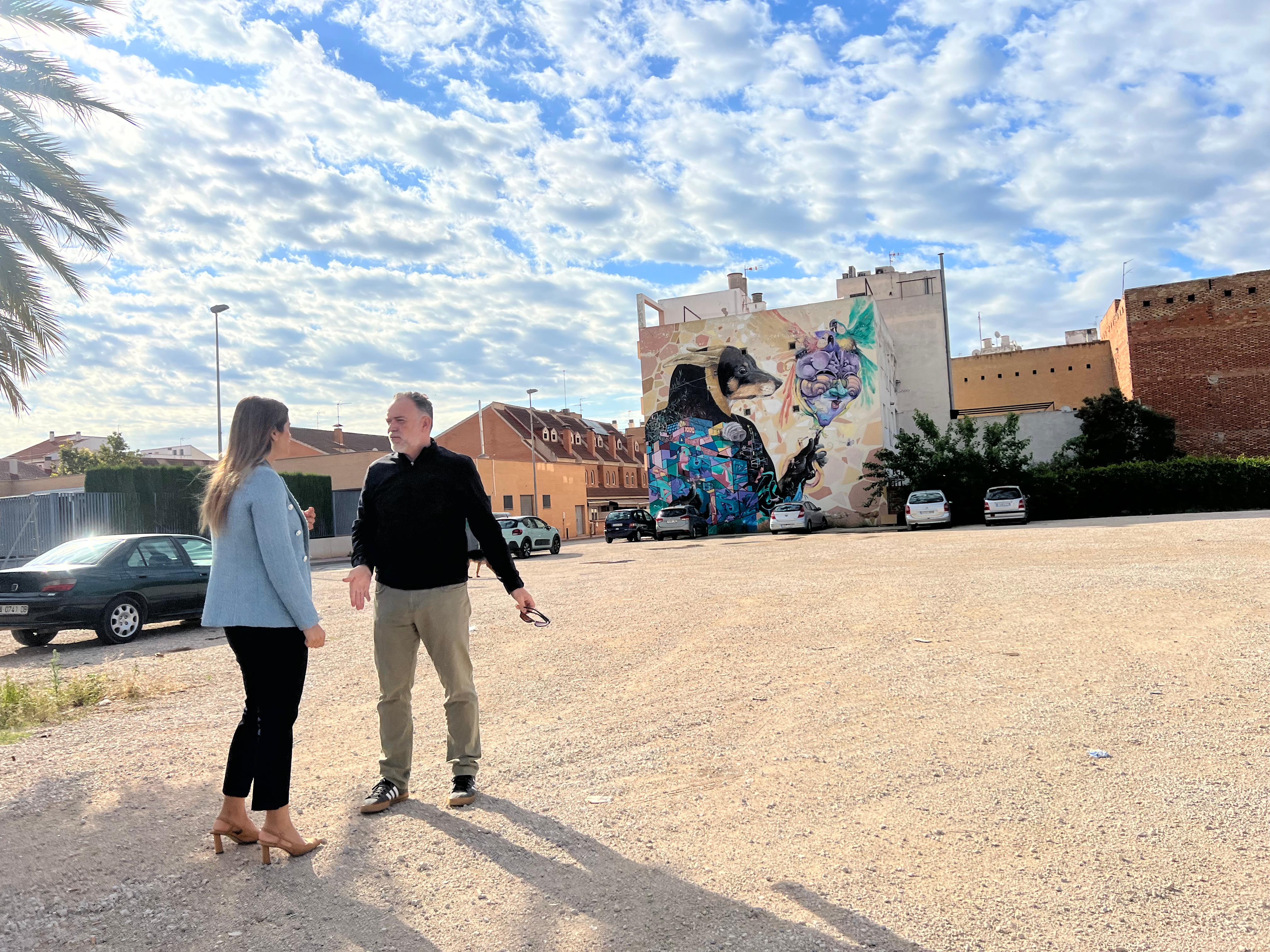 Solar privado que se viene destinando de forma temporal para la ubicación de las fiestas y el Carnaval de Cabezo de Torres.