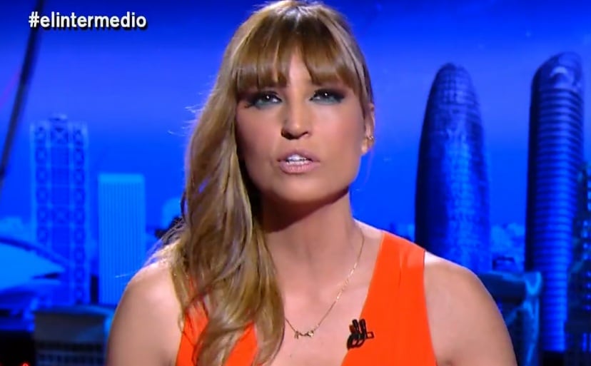 Sandra Sabatés durante su reflexión en 'El Intermedio'