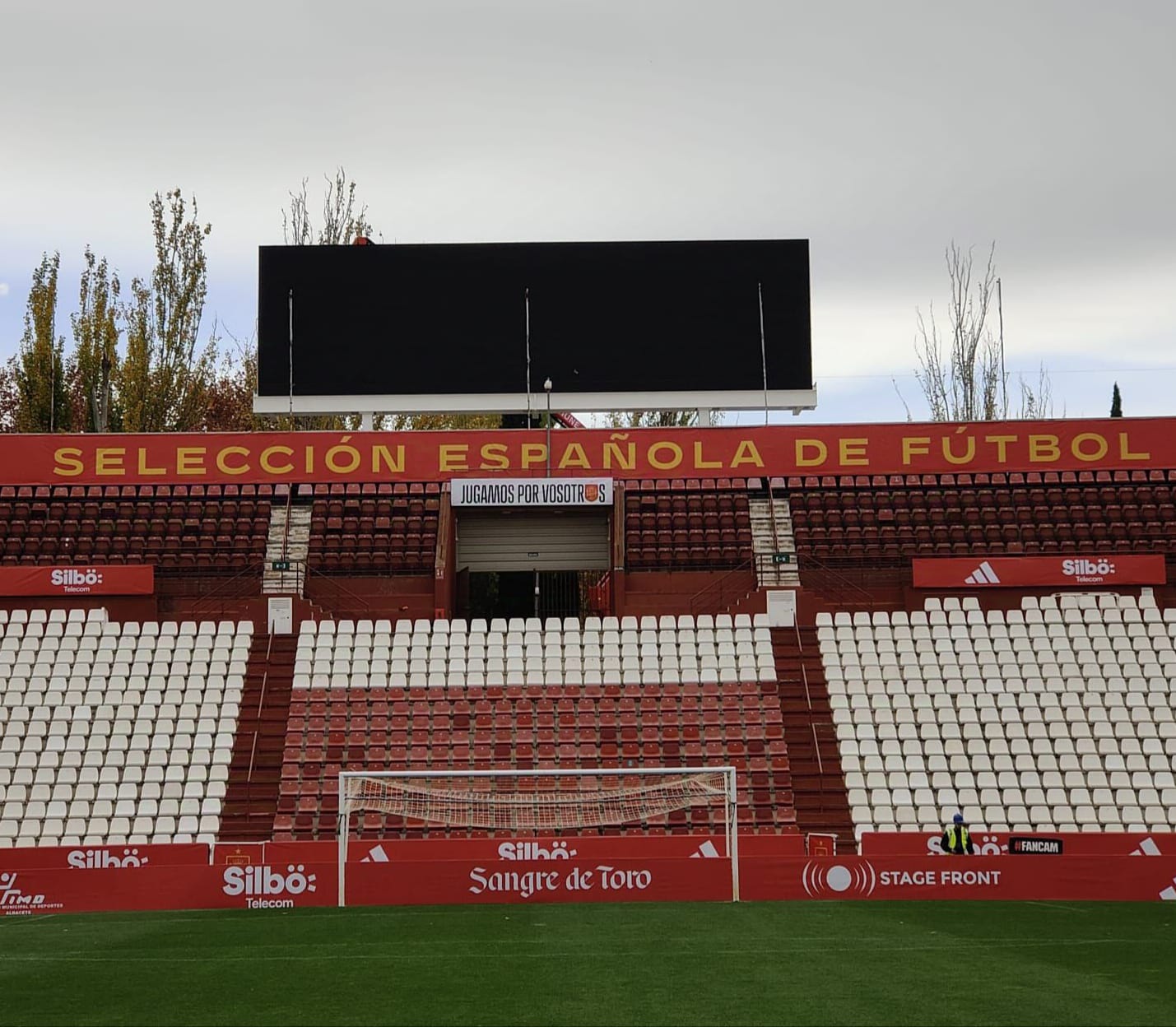 Imagen del videomarcador instalado en el Carlos Belmonte