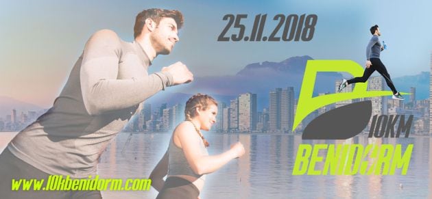 Cartel del 10 K de Benidorm 2018