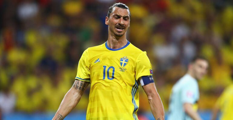 Zlatan Ibrahimovic, durante uno de sus últimos encuentros con la selección de Suecia