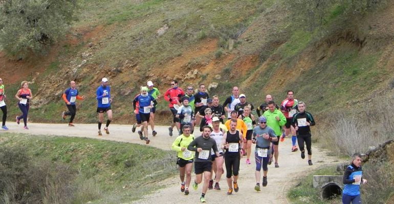 Atletas participantes en el II Cross Pantano del Víboras celebrado en 2017.