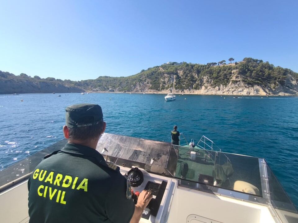 Vigilancia de la Guardia Civil en Xàbia