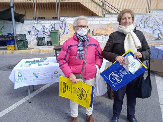 Vecinos de Biar en la campaña