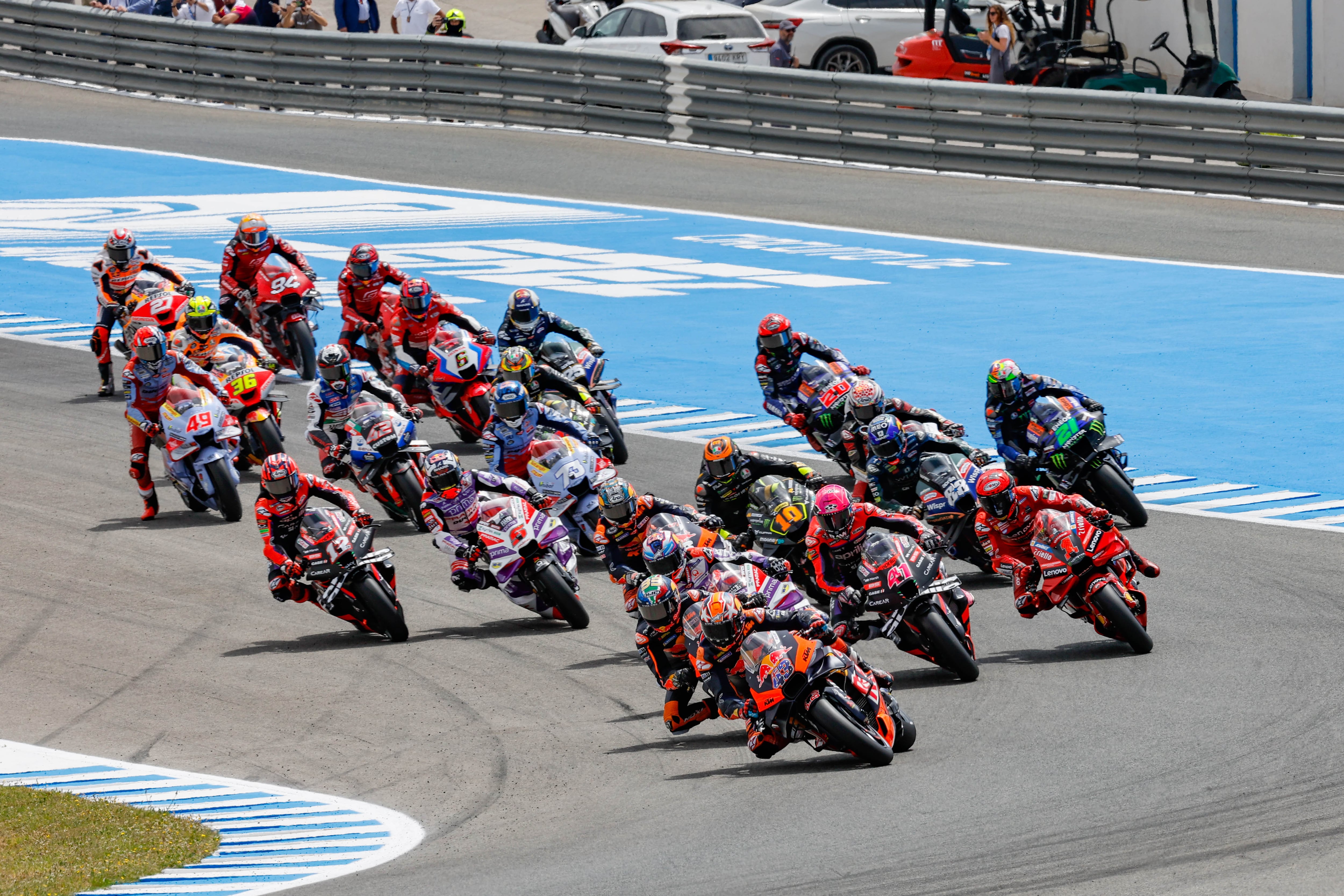 Carrera de MotoGP en el Circuito de Jerez