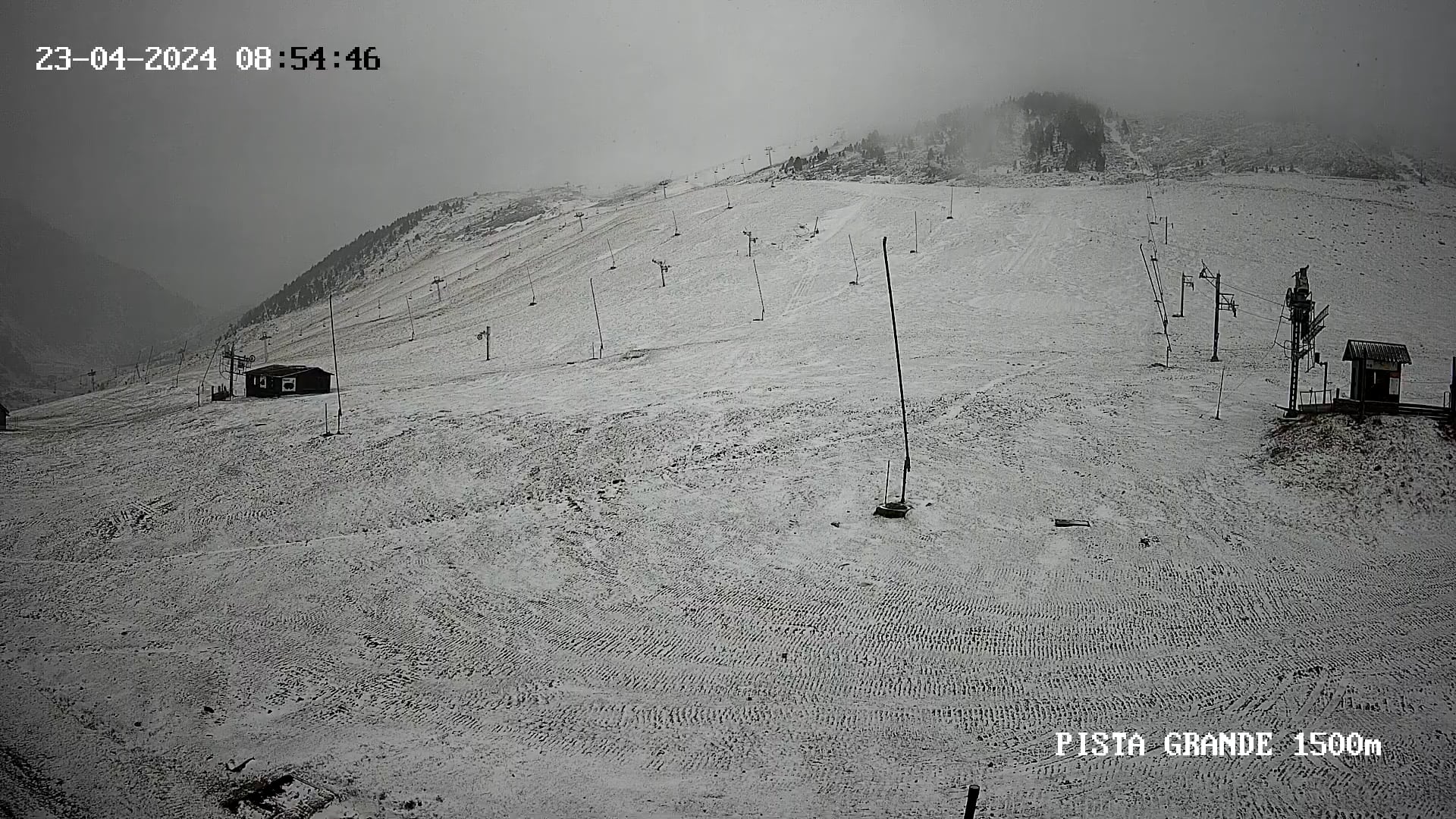 Aspecto de Candanchú en este 23 de abril