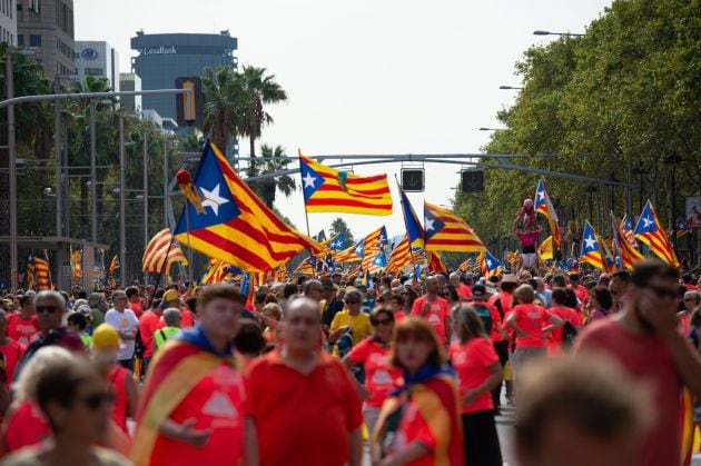 Fotogalería | Las mejores imágenes de la celebración de la Diada en Cataluña