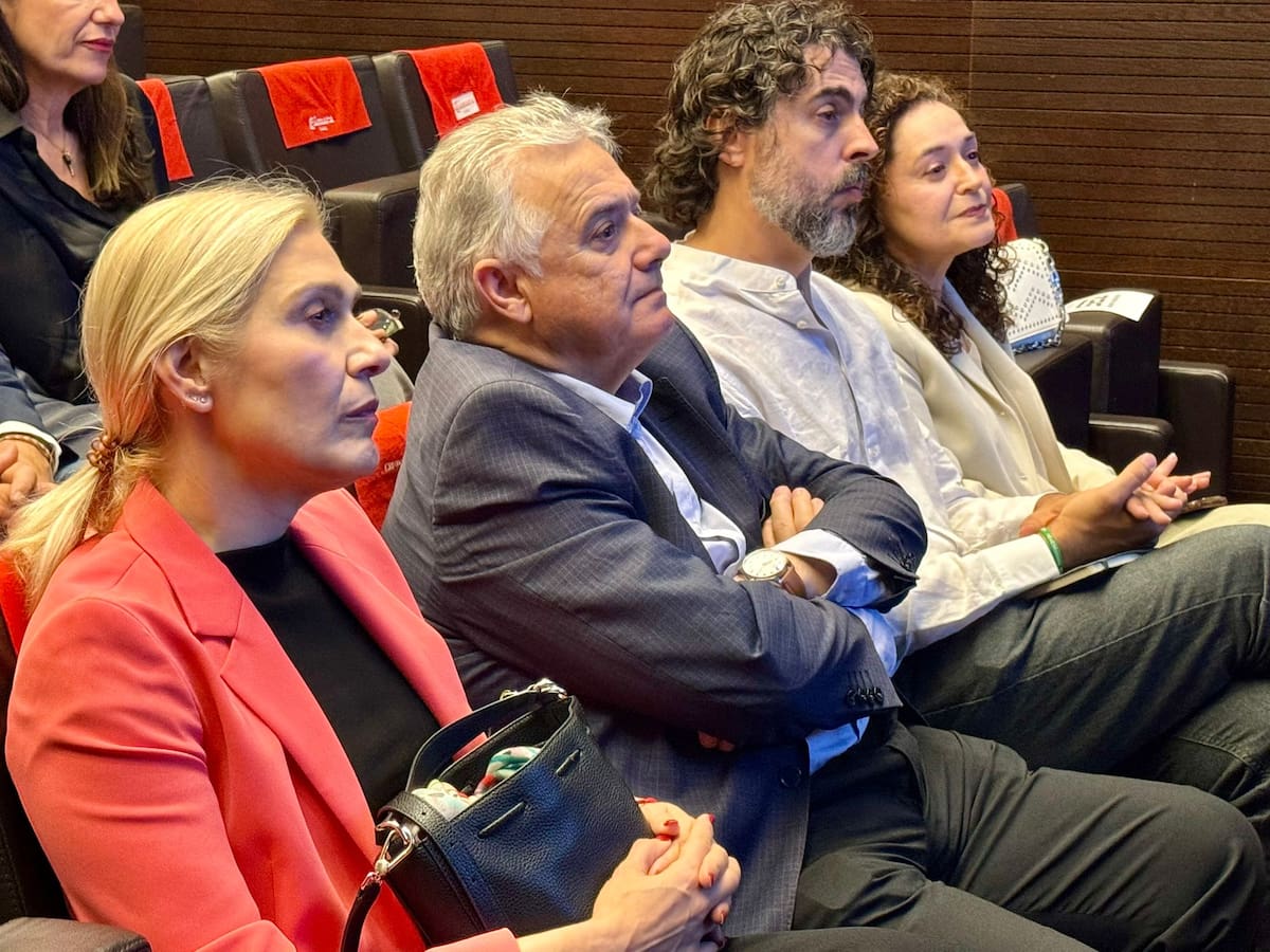 Foro con el candidato a la presidencia de la Junta de Por Andalucía, Antonio Maillo, celebrado en la Cámara de Comercio de Sevilla