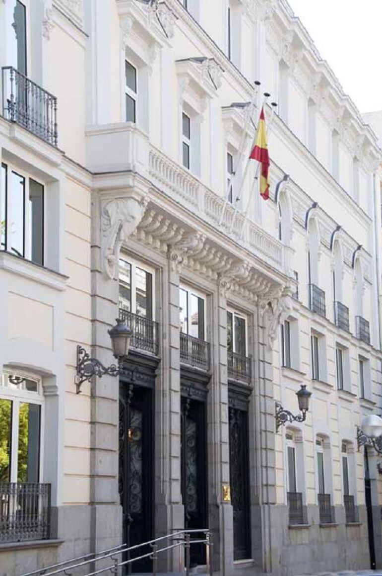 Fachada del Consejo General del Poder Judicial. 