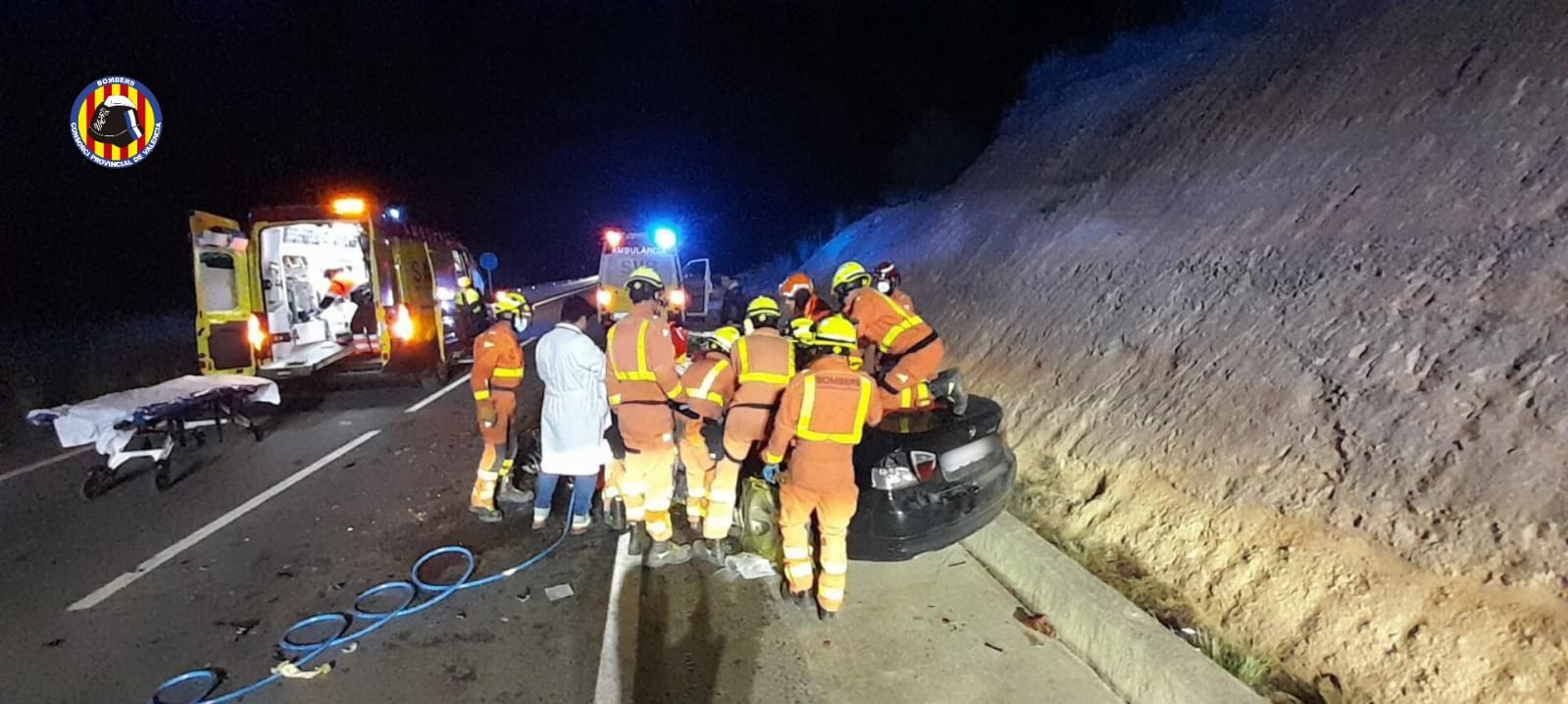 Accidente en Navarrés anoche