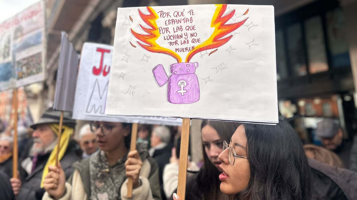 Feminismo por la paz y contra el retroceso en derechos en el 8M de Valladolid