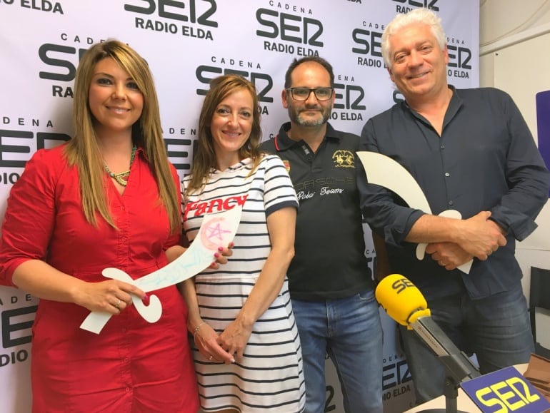 Miguel Español, Conchi Poveda, Visi Soler y Fernando Díaz, maestros de cabos.