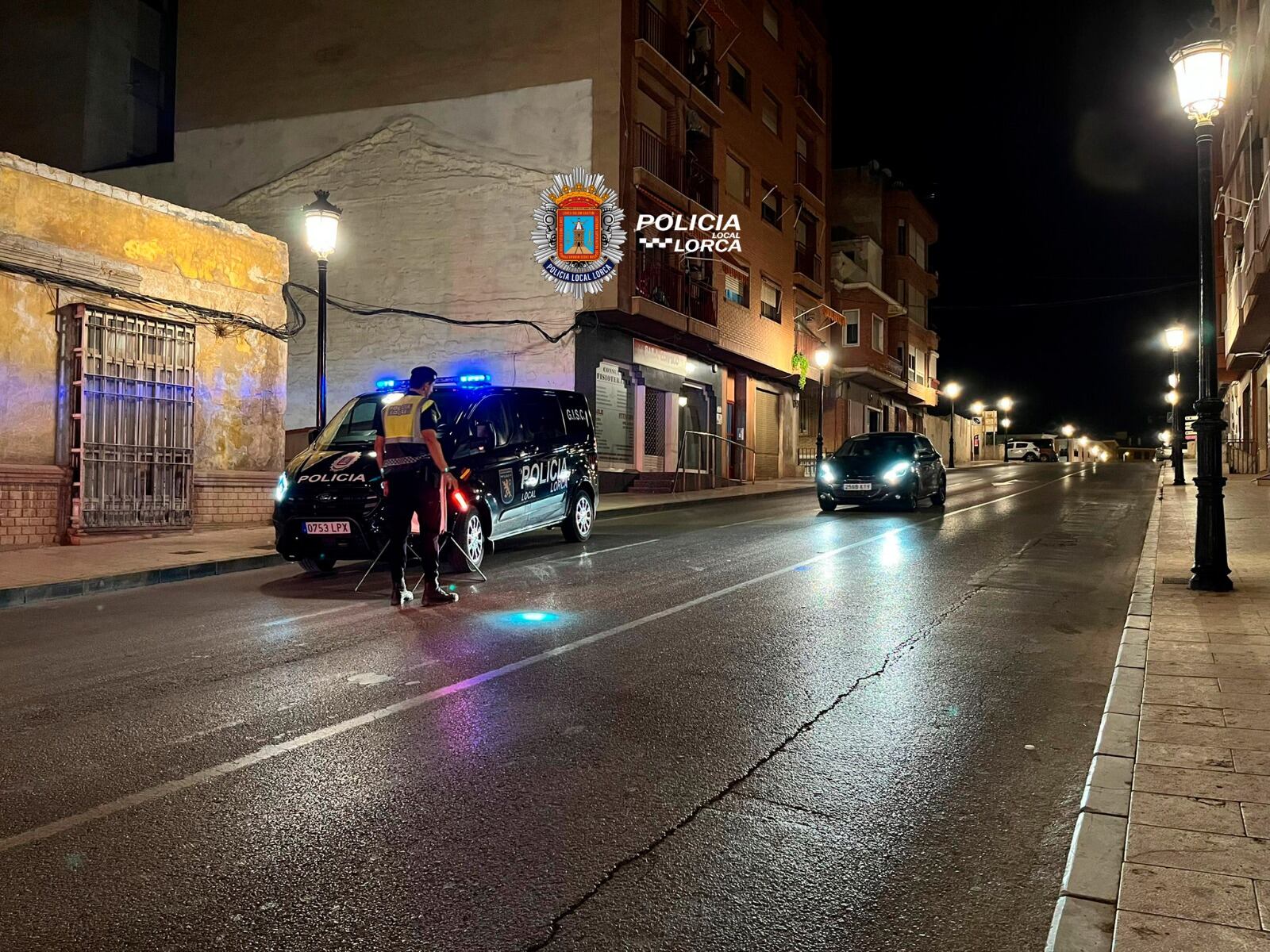 Un control de la Policía Local de Lorca