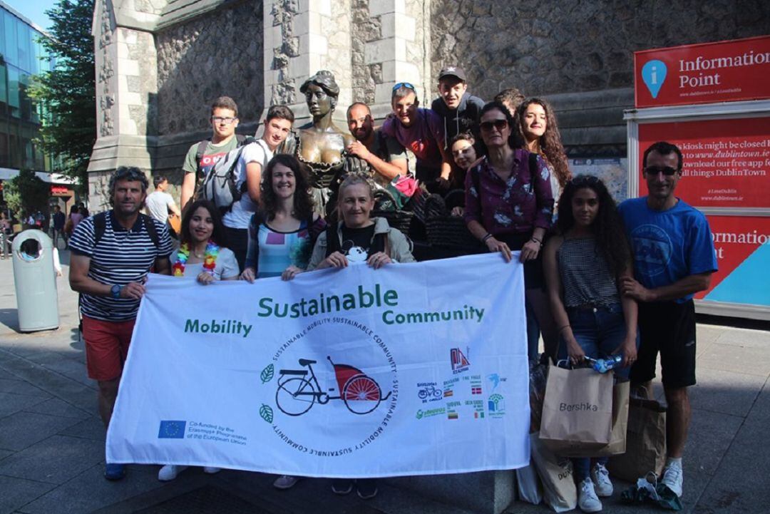 Participantes en el Erasmus “Movilidad sostenible, comunidad sostenible” de Dublín 
 