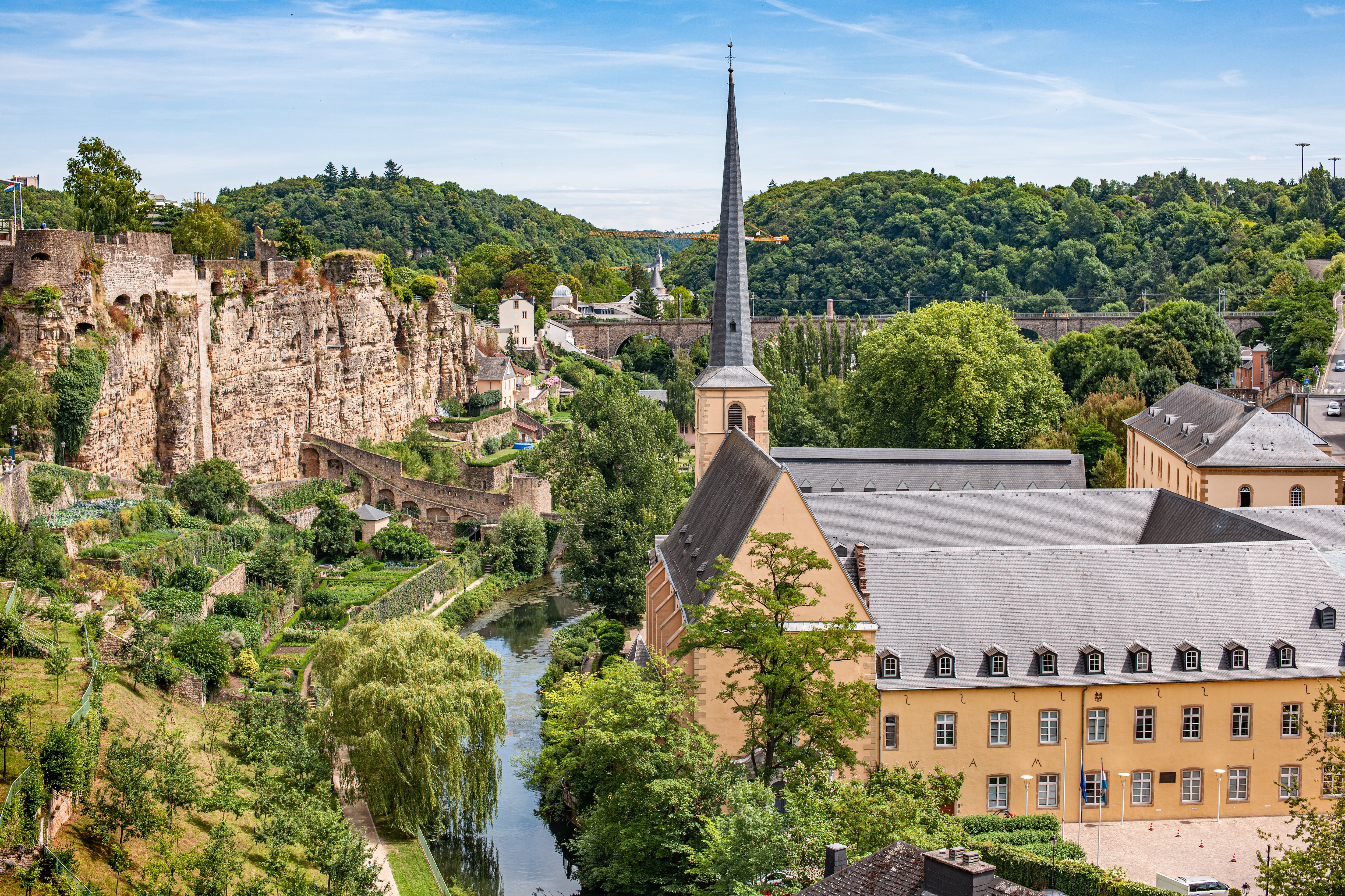 La Abadía de Neumünster en la ciudad de Luxemburgo.