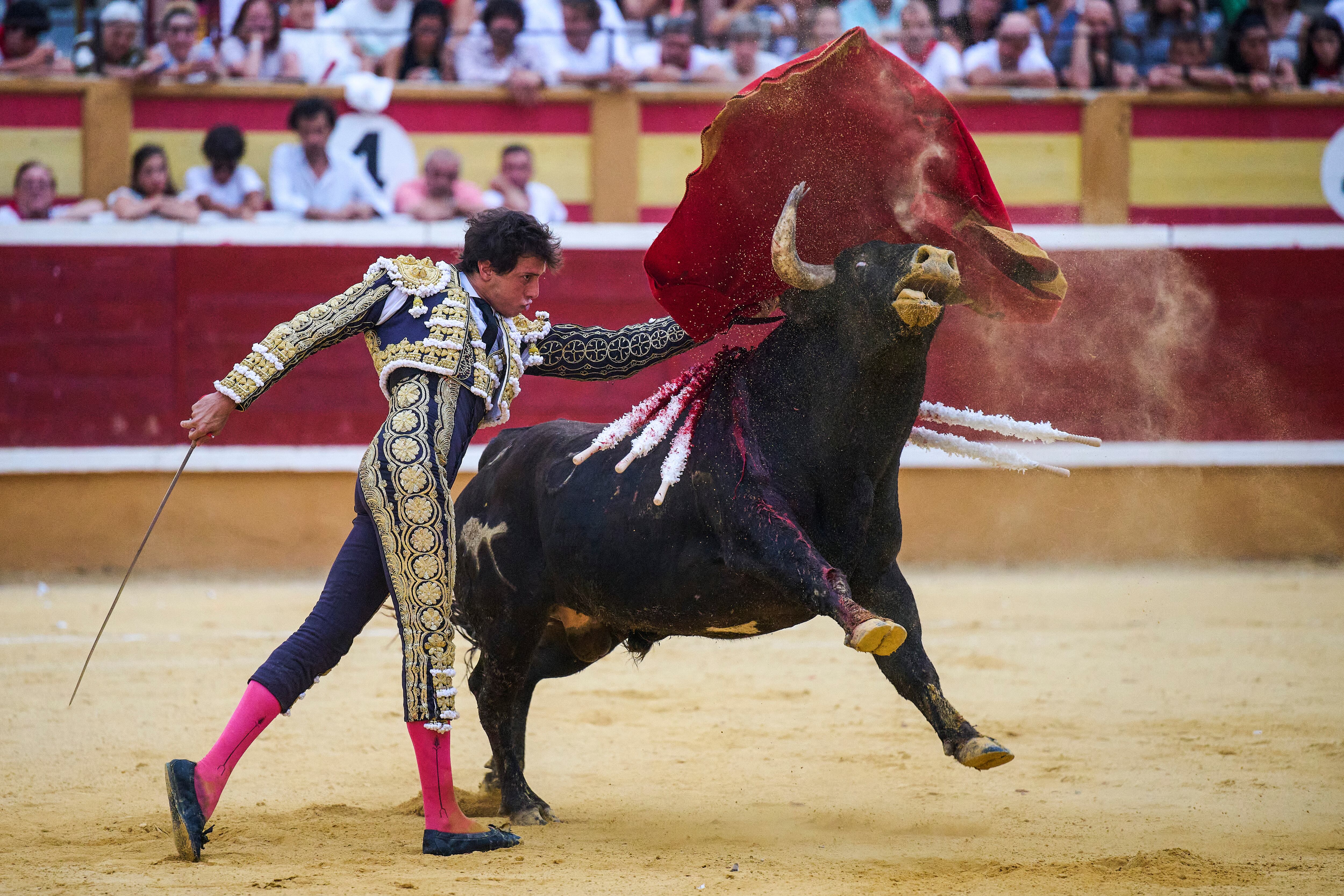 Roca Rey en la feria taurina de las fiestas de Tudela.