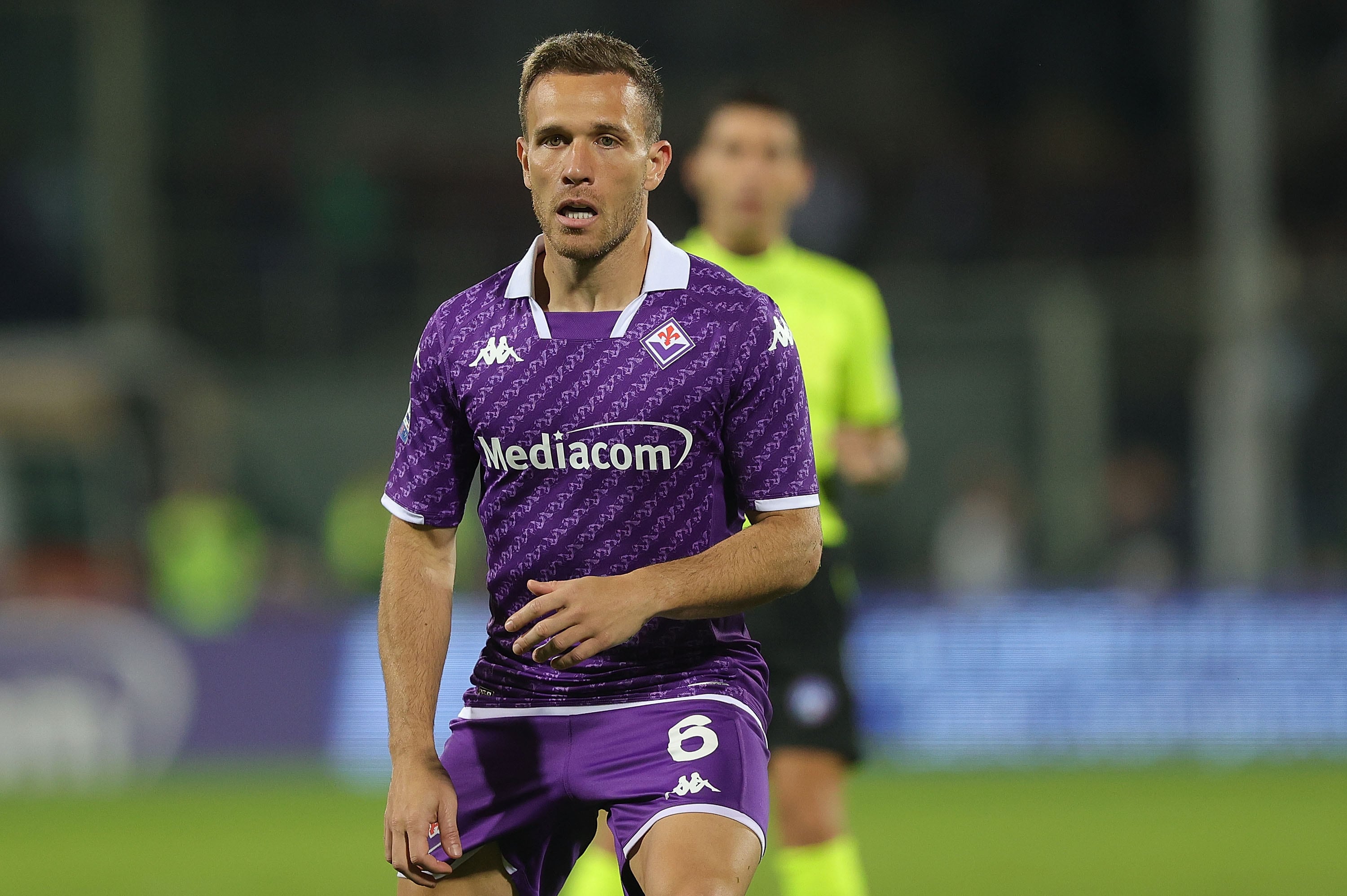 Arthur Melo durante su etapa en la Fiorentina