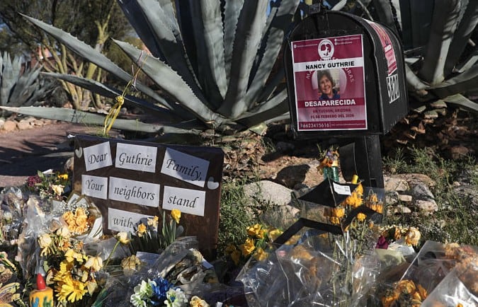 La residencia de Nancy Guthrie, madre de Savannah Guthrie, en Tucson, Arizona, el 3 de marzo de 2026.