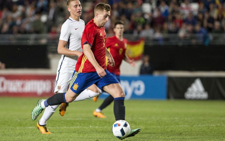 El capitán de la selección española de fútbol sub-21 Gerard Deulofeu.