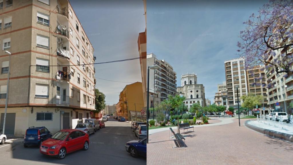 A la izquierda, La Guinea; a la derecha, Sensal