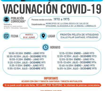Información de la vacunación en Vitigudino