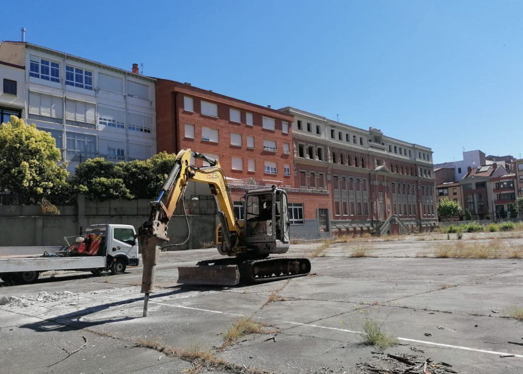 Solar del antiguo colegio de Maristas en Logroño.
